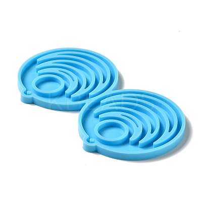 DIY Flat Round with Sun & Moon Pendant Silicone Molds LS-DIY-I099-27-1