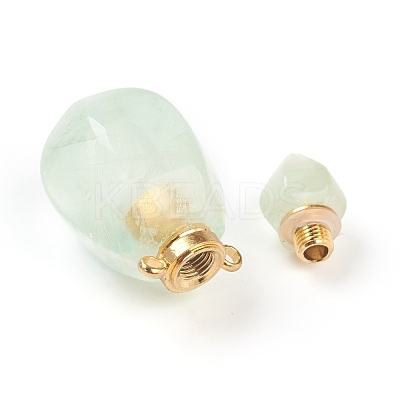 Faceted Natural Fluorite Pendants G-H252-B03-1