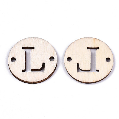 Unfinished Natural Poplar Wood Links Connectors WOOD-S045-140B-01L-1