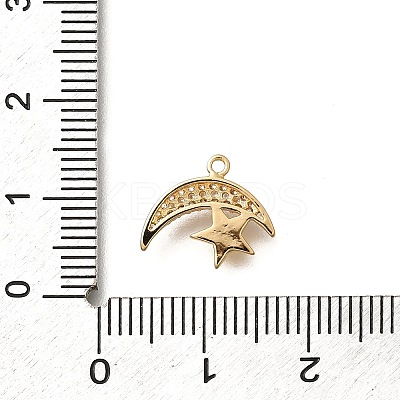 Brass Micro Pave Cubic Zirconia Pendants LS-KK-Q035-06G-1