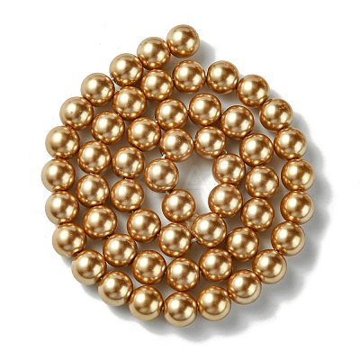 Eco-Friendly Glass Pearl Beads Strands LS-HY-A008-8mm-RB068-1