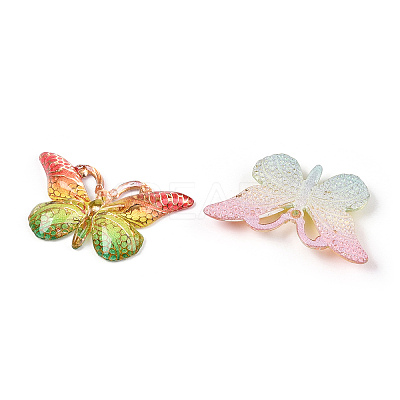 Printed Translucent Acrylic  Pendants OACR-T028-17B-1