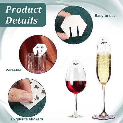 Blank Paper Wine Glass Tags CDIS-OC0001-07C-1