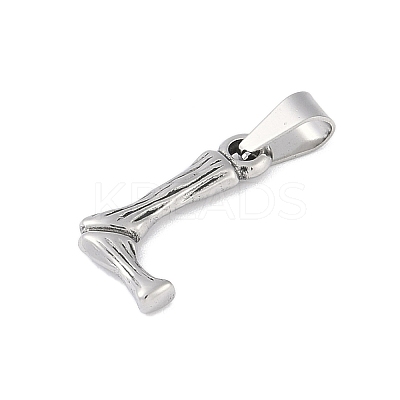Non-Tarnish 304 Stainless Steel Pendants STAS-F235-01P-L-1