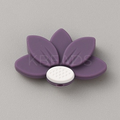 Lotus Food Grade Eco-Friendly Silicone Beads SIL-WH0019-22N-1