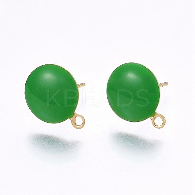 Ion Plating(IP) 304 Stainless Steel Stud Earring Findings LS-X-STAS-P203-A04-02-1