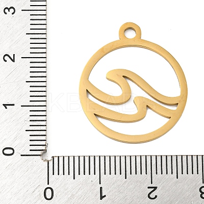 Ion Plating(IP) 304 Stainless Steel Pendants STAS-B056-26G-01-1