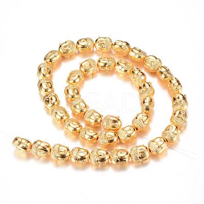 Electroplate Non-magnetic Synthetic Hematite Bead Strands G-Q465-28G-1