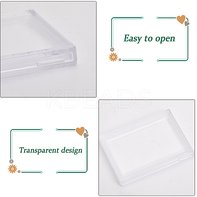 Transparent Acrylic Stamp Storage Boxes CON-WH0092-32-1