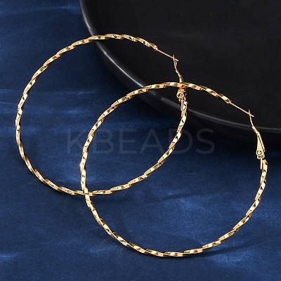 304 Stainless Steel Hoop Earrings EJEW-S250-01A-G-1