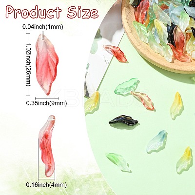 100Pcs Transparent Glass Pendants GLAA-CJ0002-63-1