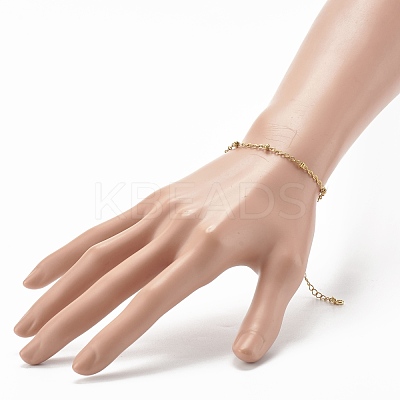 304 Stainless Steel Satellite Chain Bracelet BJEW-JB06523-02-1