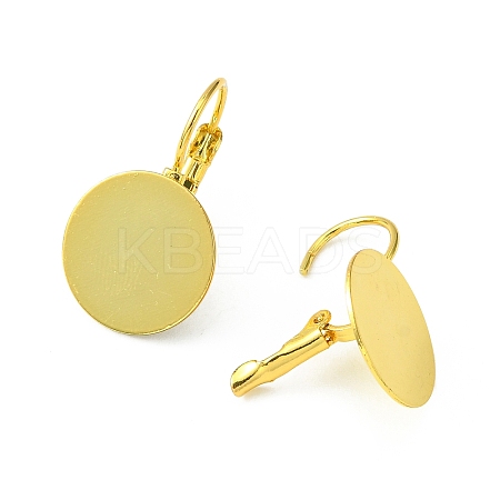 Brass Leverback Earring Findings KK-F718-05G-1
