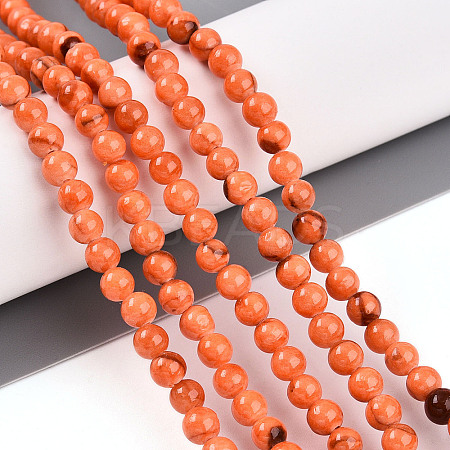 Natural Persian Jade Beads Strands G-A255-A02-04J-1