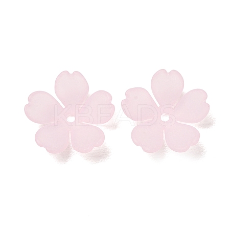 Frosted Acrylic Bead Caps AC-CBA1E6C-08B-1