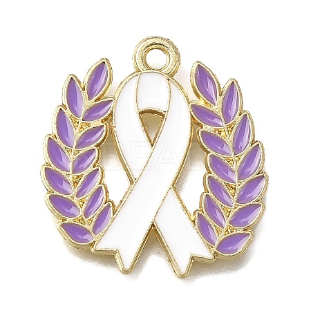Alloy Enamel Pendants FIND-Z094-01G-03B-1