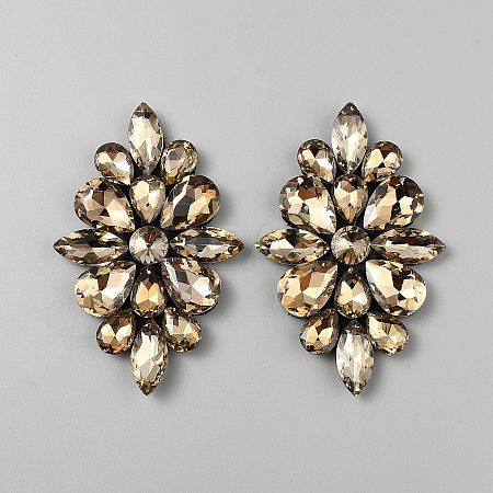 Flower Glass Rhinestone Costume Accessories FIND-WH0152-945A-1