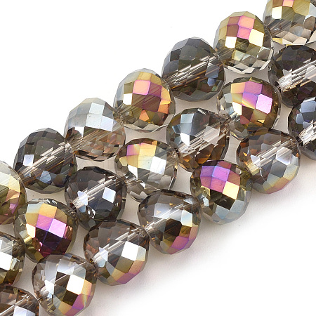 Electroplate Glass Beads Strands EGLA-T010-01C-1