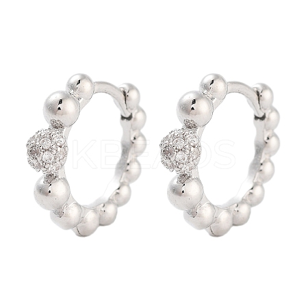 Rack Plating Round Brass Hoop Earrings EJEW-N055-47P-RS-1