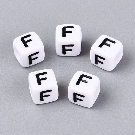 Opaque Acrylic Beads SACR-N020-04A-F-1