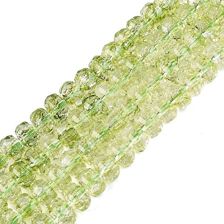 Crackle Transparent Glass Beads Strands GLAA-N068-03A-06-1