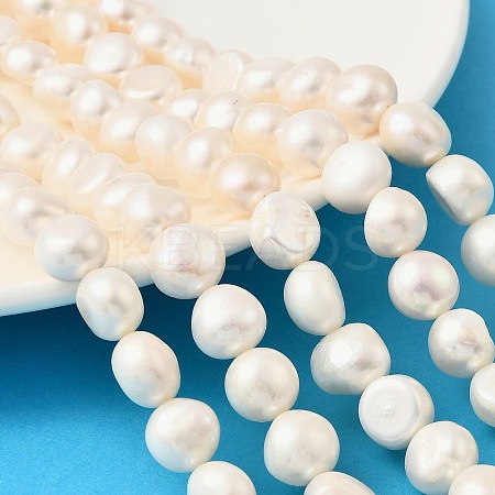 Natural Cultured Freshwater Pearl Beads Strands PEAR-P064-19L-02B-1