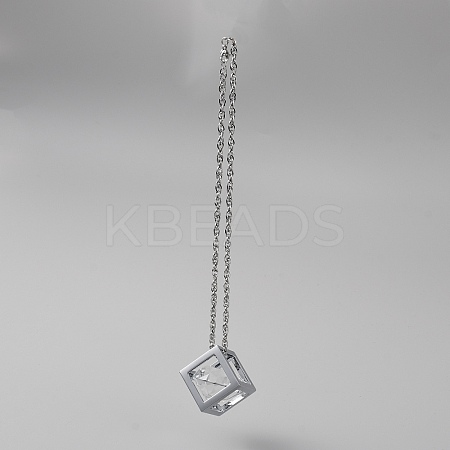 Bling Diamond Cube Car Rear View Mirror Charms HJEW-WH0043-45P-02-1