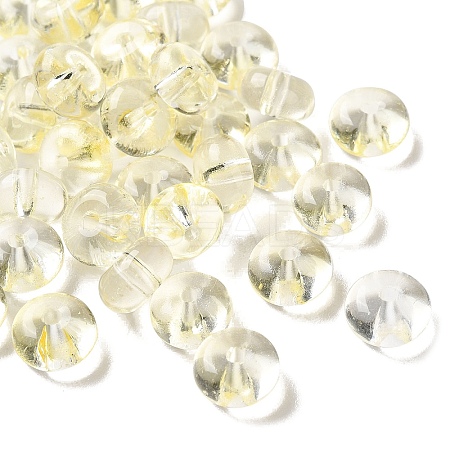 Baking Paint Transparent Glass Beads DGLA-S116-01E-1