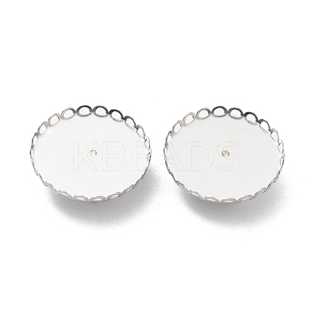 Non-Tarnish 304 Stainless Steel Brooch Base Settings FIND-D035-03E-P-1