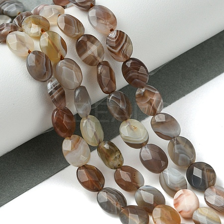 Natural Botswana Agate Beads Strands G-H004-B02-01-1