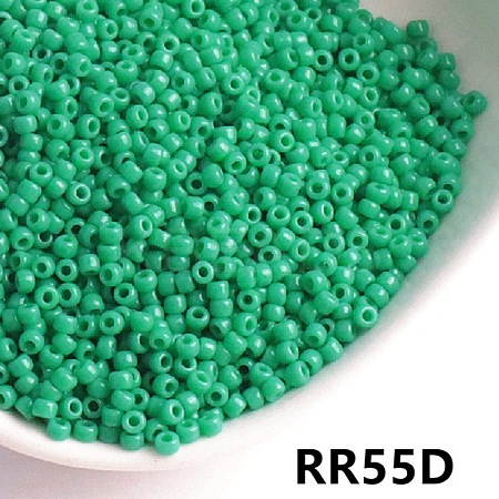 Opaque 6/0 Glass Seed Beads SEED-I013-4mm-RR55D-1