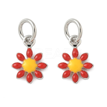 Brass Enamel Charms KK-C110-16B-01P-1