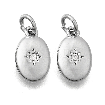 Brass Micro Pave Cubic Zirconia Pendants KK-I275-32P-1