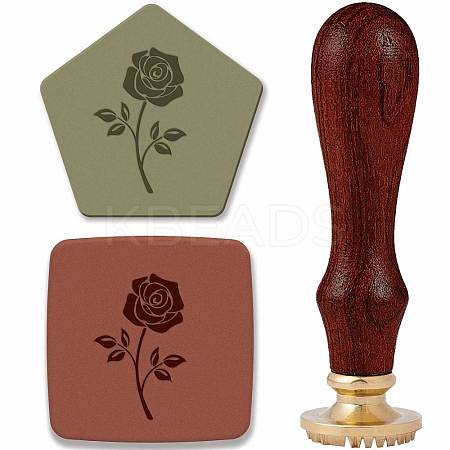 Brass Clay Seal Stamp Set DIY-WH0577-005-1