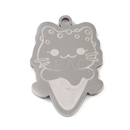 Non-Tarnish 201 Stainless Steel Pendants STAS-C095-37P-1