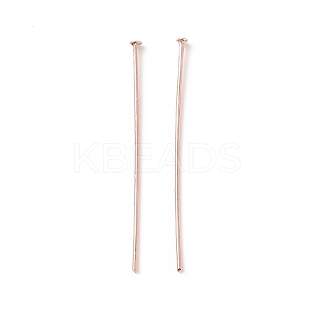 Brass Flat Head Pins KK-WH0058-03C-RG-1