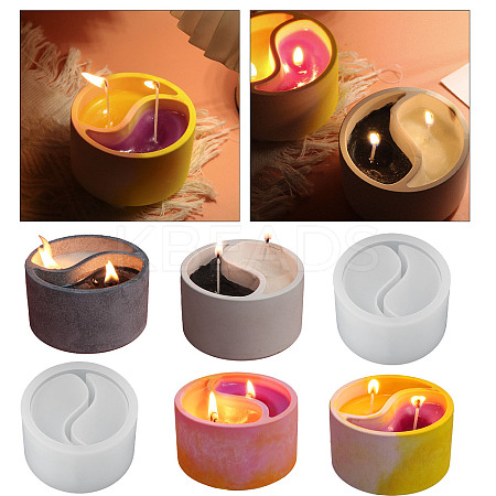 Double Lattice DIY Column Candle Holder Silicone Molds PW-WG91058-01-1