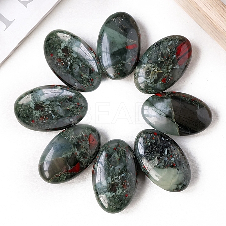 Natural Bloodstone Palm Stones PW-WGE0F83-01-1