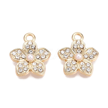 Rack Plating Alloy Pave Rhinestone Pendants FIND-N005-15A-1