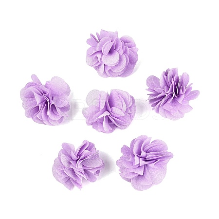 Polyester Fabric Flowers FIND-ZX004-11-09-1