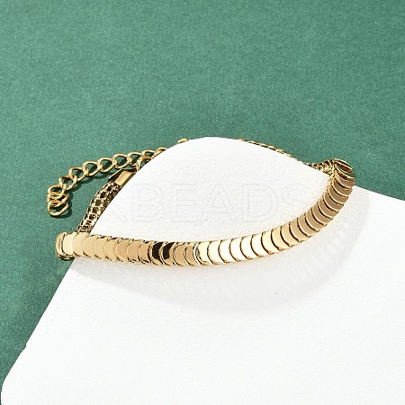 304 Stainless Steel Link Chain Bracelets for Women BJEW-Z143-16G-1