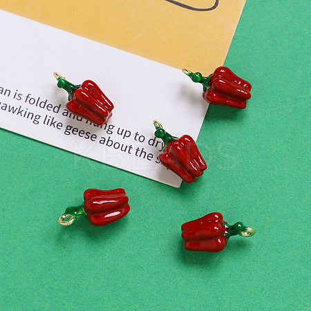 Alloy Enamel Pendants X-INS-PW0002-09C-1