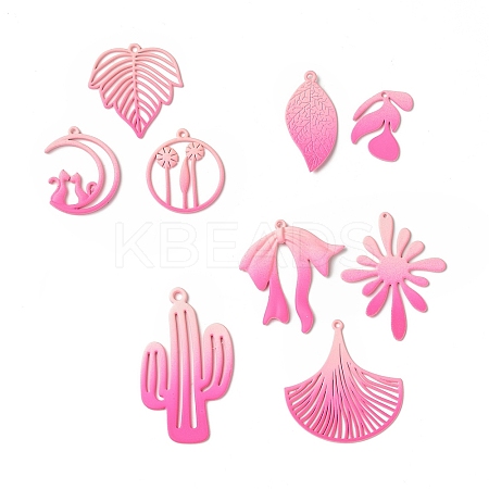 Spray Painted Alloy Charms PALLOY-P291-19M-03-1