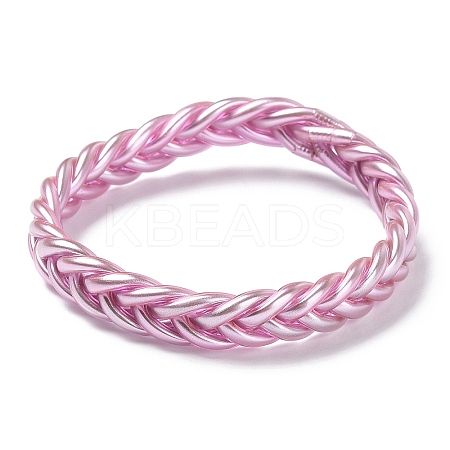 Plastic Cord Braided Stretch Bracelets BJEW-R313-03A-1