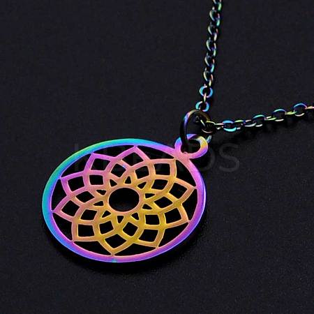 201 Stainless Steel Pendants Necklaces LS-NJEW-S105-JN638-1