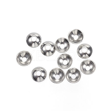Non-Tarnish 201 Stainless Steel Bead Caps LS-X-STAS-F040-20F-P-1