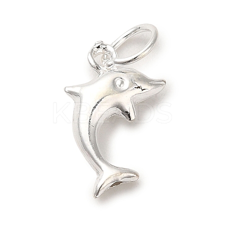 925 Sterling Silver Dolphin Charms STER-K180-09S-1