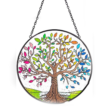 Acrylic Tree of Life Hanging Ornament TREE-PW0001-89D-1