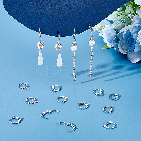 16Pcs 304 Stainless Steel Leverback Earring Findings STAS-UN0041-59-1