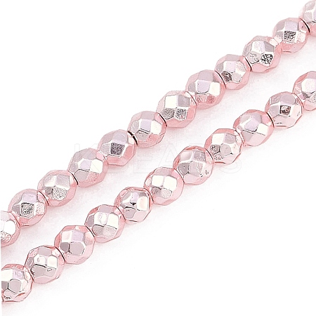 Baking Paint Electroplated Synthetic Non-magnetic Hematite Beads Strands G-H072-A01-01K-1